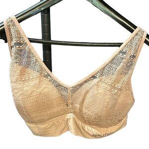 Nautica Intimates women’s bra flesh tone lace 2X